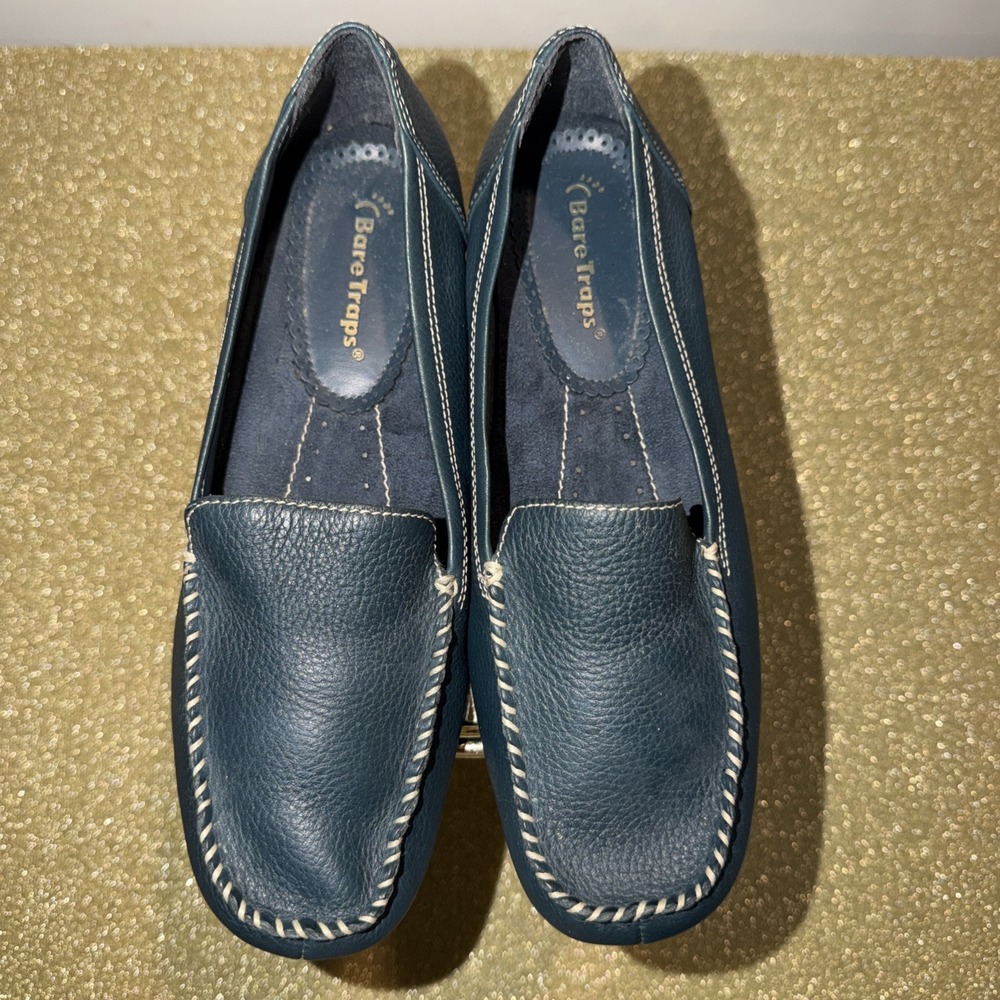 Bare Traps Leather Slip On Loafer/Flats 8M